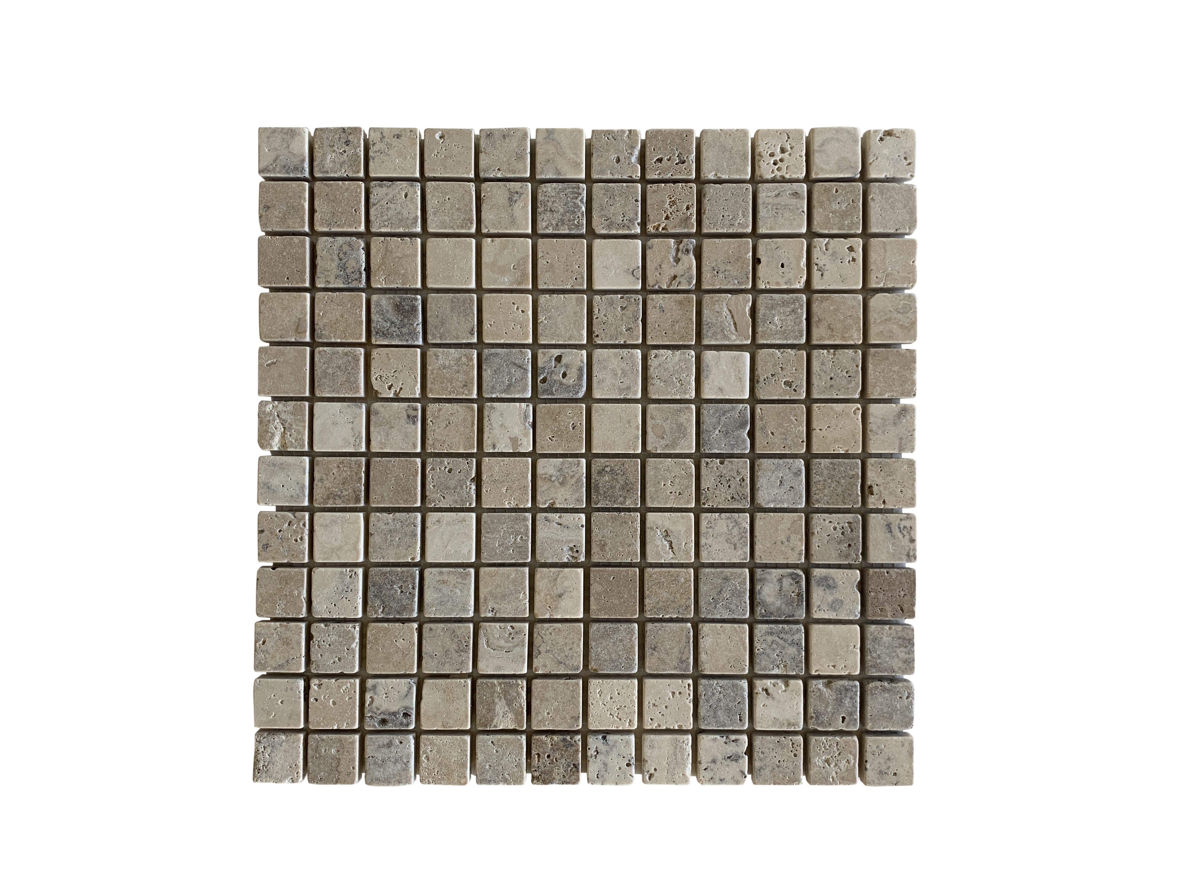 PHILADELPHIA TRAVERTINE MOSAIC TUMBLED SQUARES 1